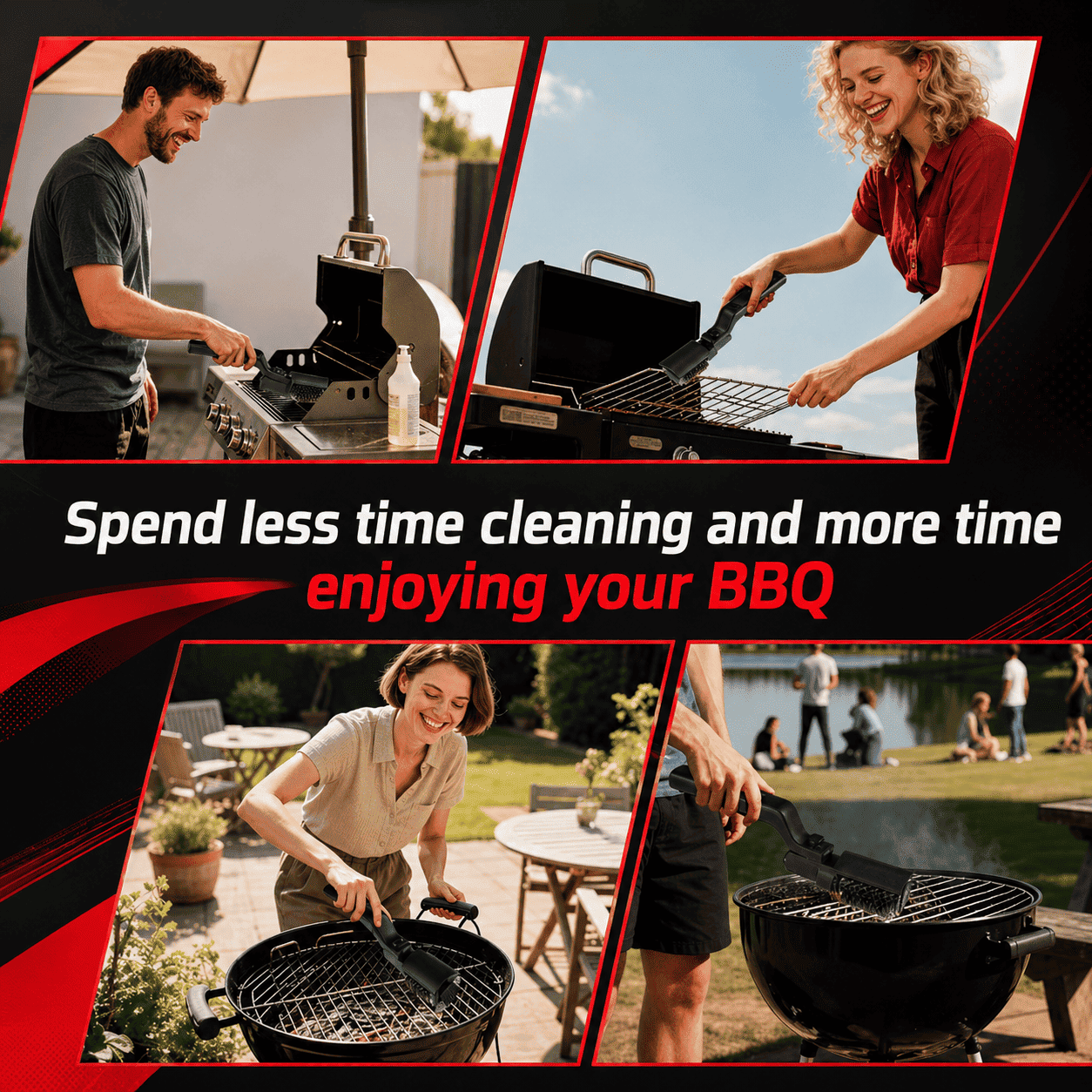 BrushYourGrill™ Electric BBQ Grill Brush
