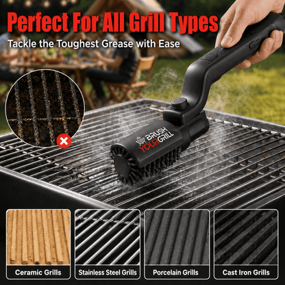 Brosse de nettoyage électrique pour barbecue BrushYourGrill™
