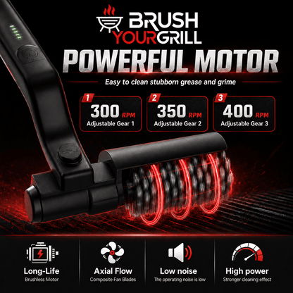 Brosse de nettoyage électrique pour barbecue BrushYourGrill™