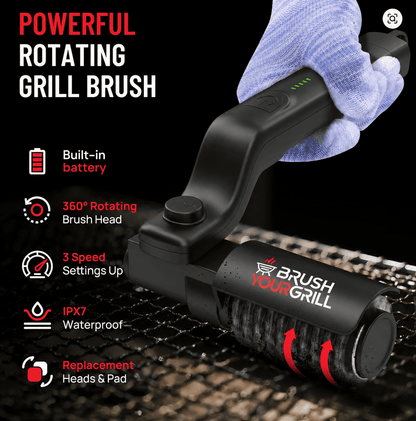 Brosse de nettoyage électrique pour barbecue BrushYourGrill™